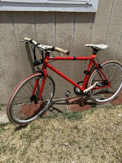 Red Fixie Bike