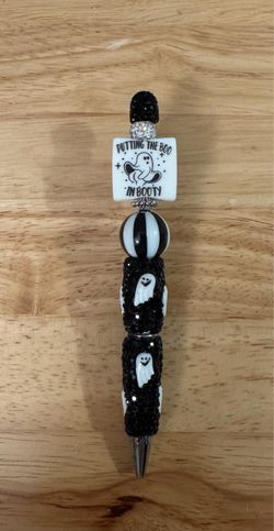 Halloween “Putting the Boo in Booty” Beaded Gift Pen