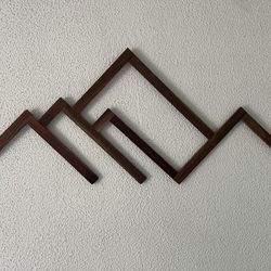 Wooden Mountain Wall Art