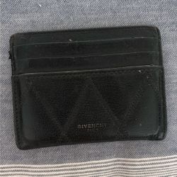 Authentic Givenchy Black Leather Card Holder Wallet (With Dust Bag)