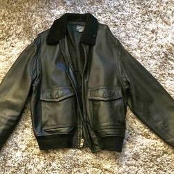 Leather Bomber Jacket