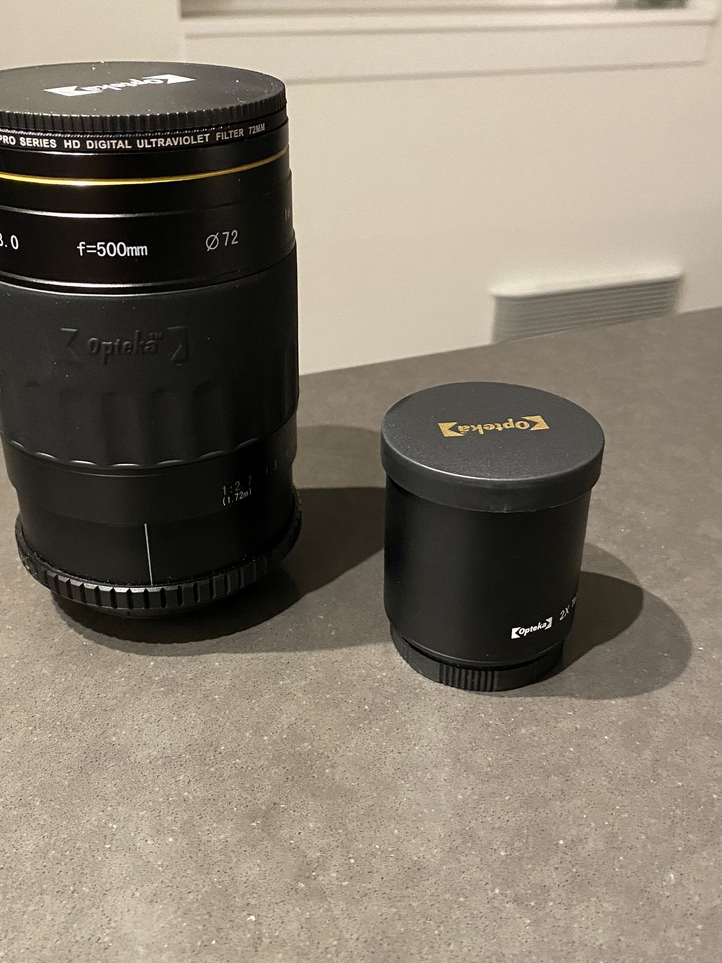 500mm OPTEKA Camera lens With Nikon Mount And 2X Telephoto Converter