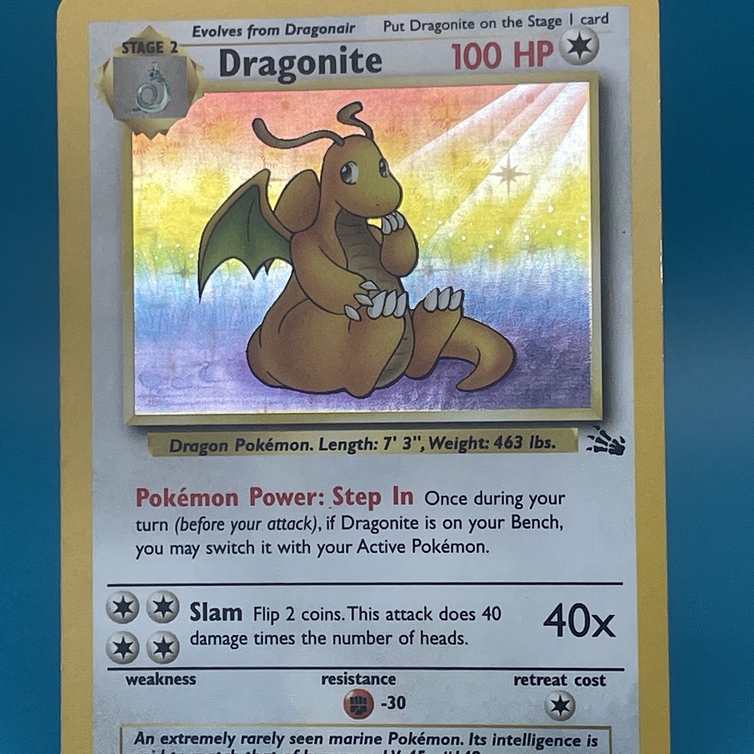 dragonite pokemon card fossil Pokemon - Dragonite (4) - Fossil - Holo Rare - 1st Edition
