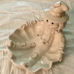 LENOX  PORCELAIN SCARECROW CANDY/NUT DISH