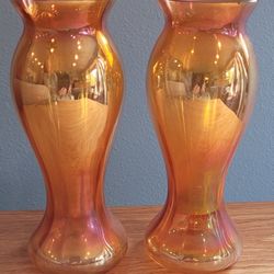 Iridescent Antique Vases