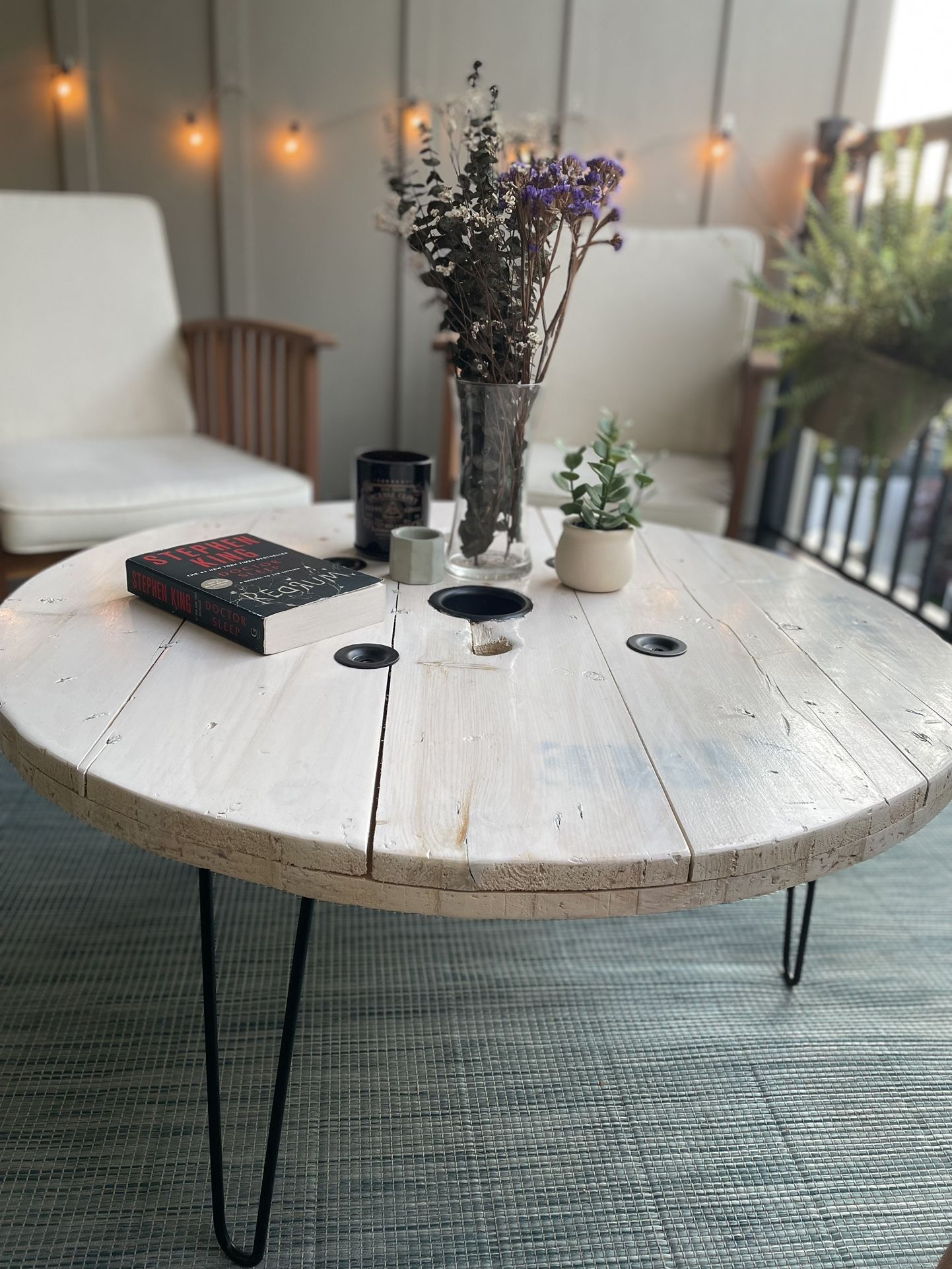 Repurposed Wire Spool turned Coffee/Patio Table