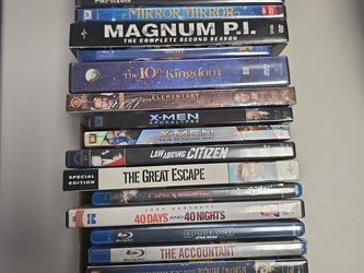 22 DVD & Blu-ray Movie Lot + TV Seasons – LOTR, X-Men, Star Wars, Magnum P.I.