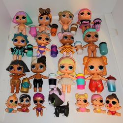 Large lot of LOL Dolls, Babies, pets, and accessories