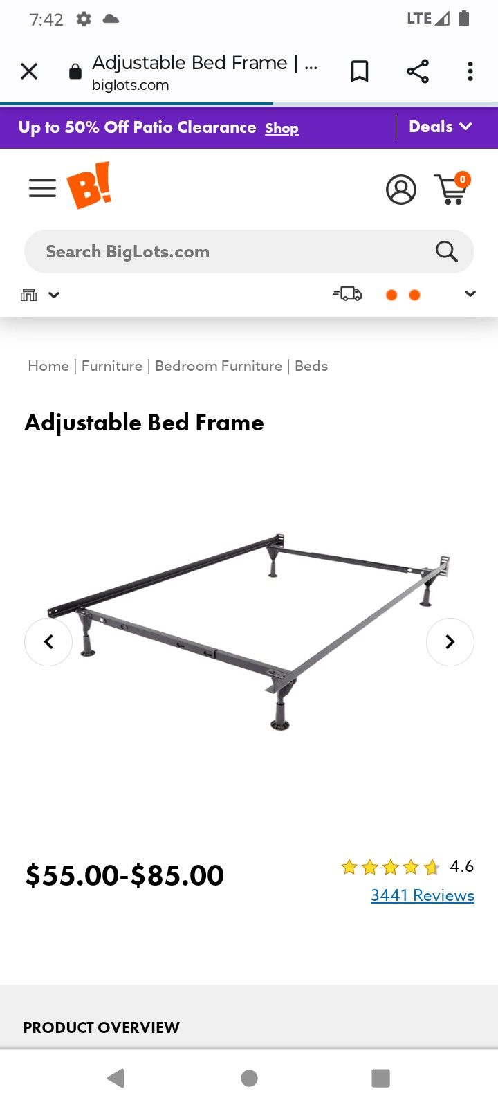 Twin Meta Bed Frame