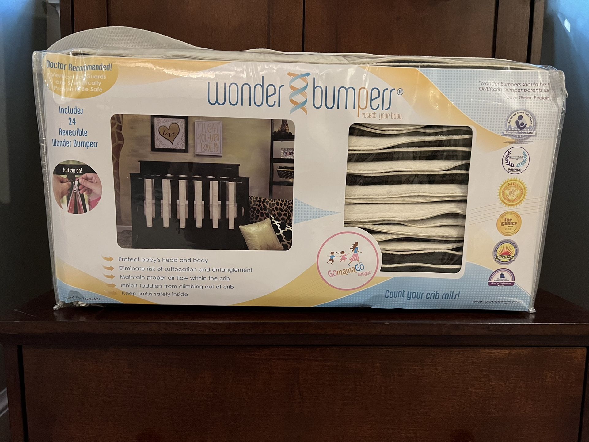 Pure Safety Wonder Bumpers - Vertical Crib Liners