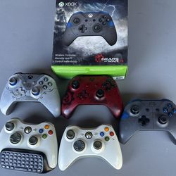 Xbox ,Gears of War controllers ,assorted collectors items