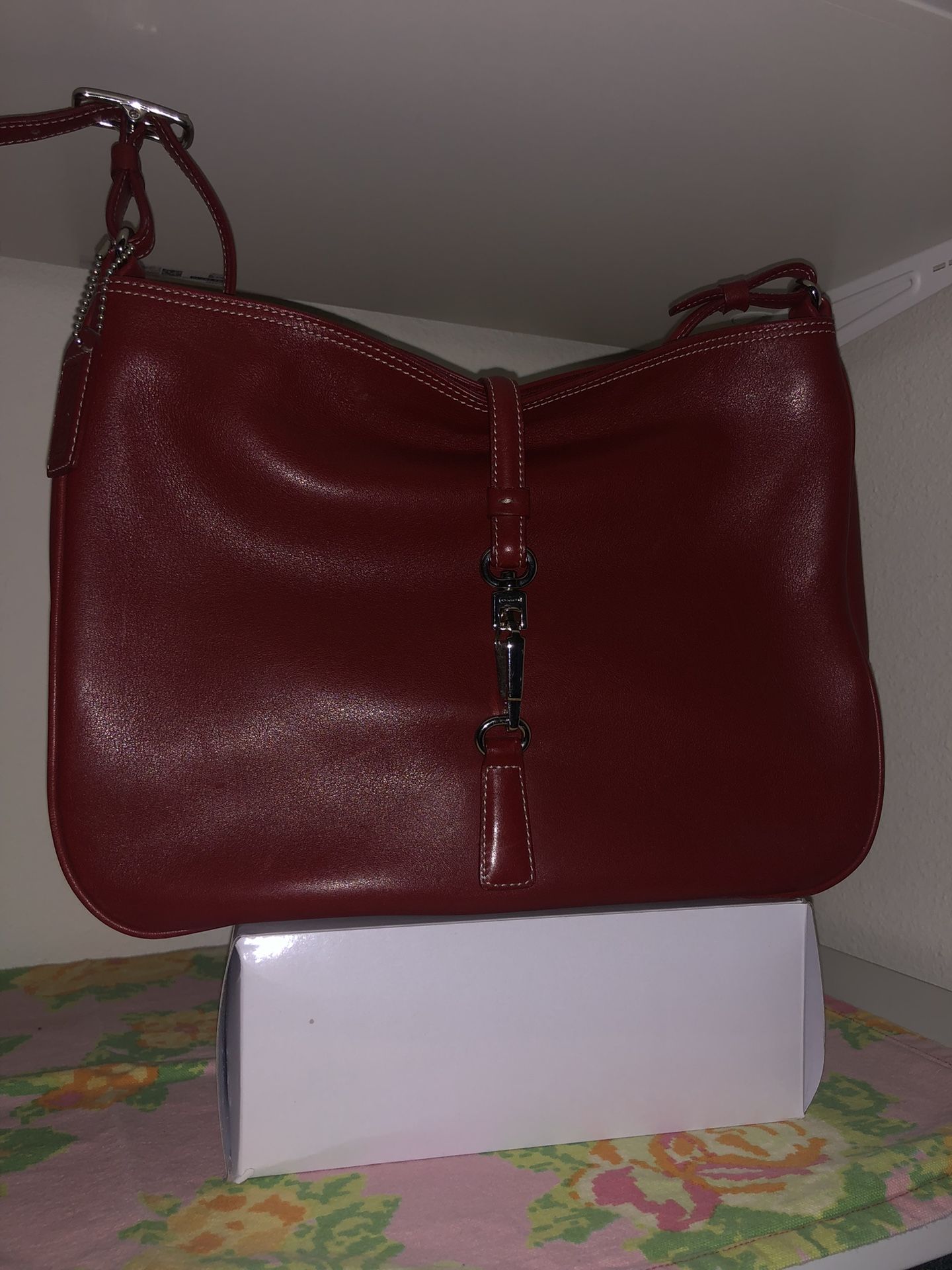 Coach Purse *red & *tan