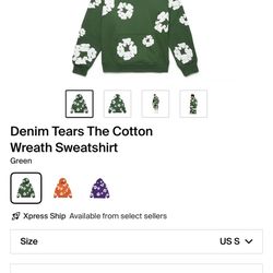 Denim Tears Hoodie Small New