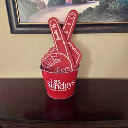 Los Sunday Tequila Aluminum Ice Bucket & 2 Foam Fingers