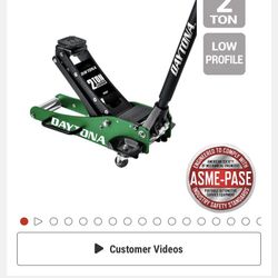 DAYTONA 2 Ton Professional Racing Series Aluminum Floor Jack with RAPID PUMP