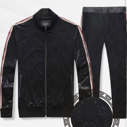 Mens Jogging Set Track Suit Set Versace Style