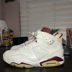 Air Jordan 6 Retro Maroon 2016 Size 12