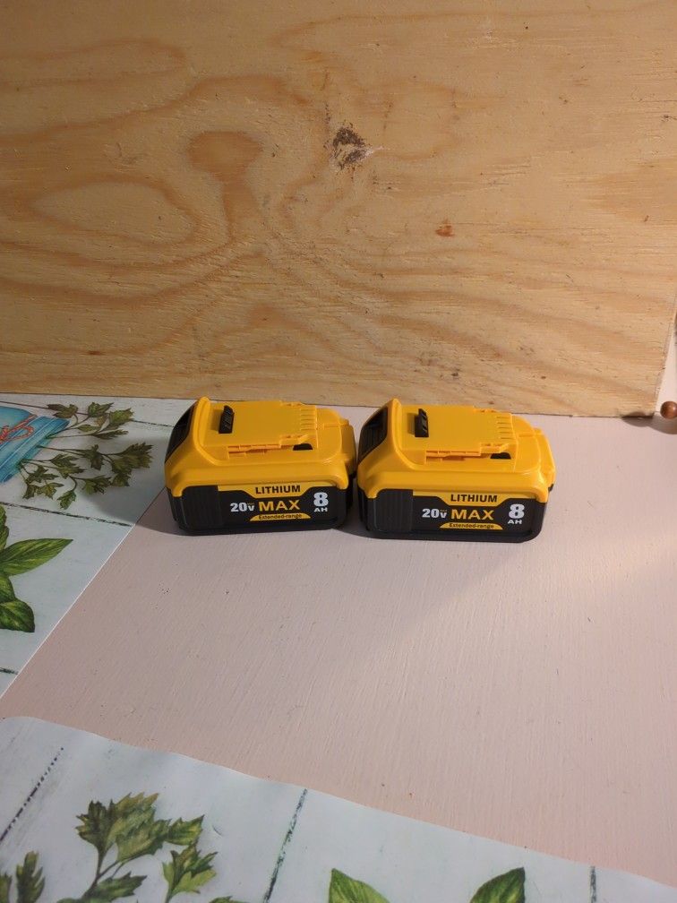 Lithium 8 Ah Batteries Compatible With All DeWalt Tools