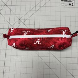 Boxy Cosmetic Pouch , Pencil Pod - Fully Lined -  9  1/2” X 3”