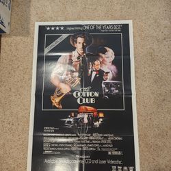 NEW OLD STOCK VINTAGE.The Cotton Club 1984 Francis Ford Coppola Richard Gere Original Movie Poster