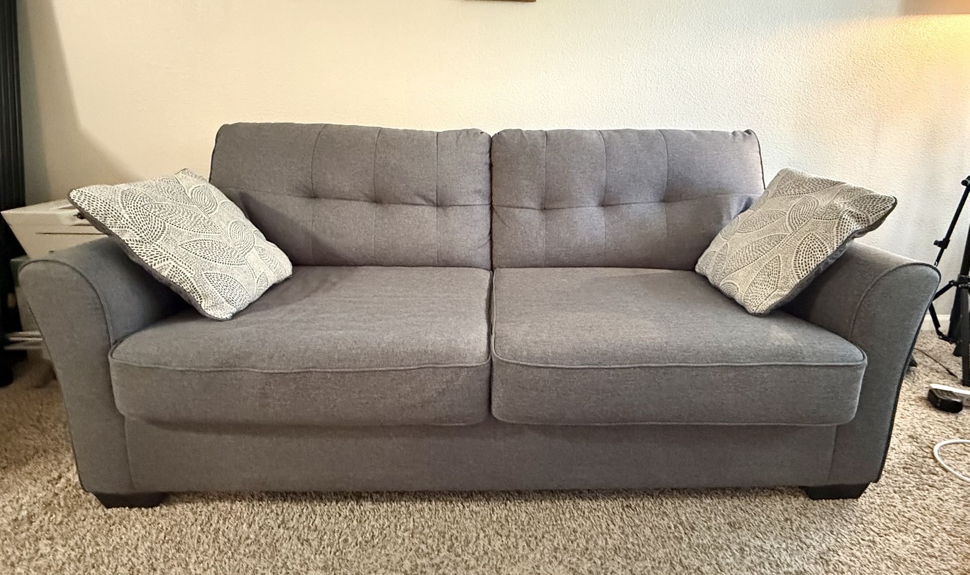 Lightly Used Sofa With Full Fold Out Bed