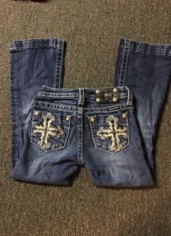 Girls miss me boot cut jeans sz 8