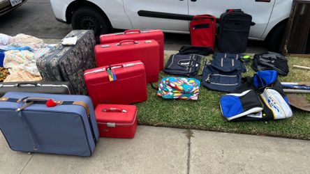 Assorted Vintage and Modern Luggage