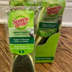 3M Scotch-Brite™ Heavy Duty Dishwand Scrubber Refills (2 Pack)  - NEW w/ Tags