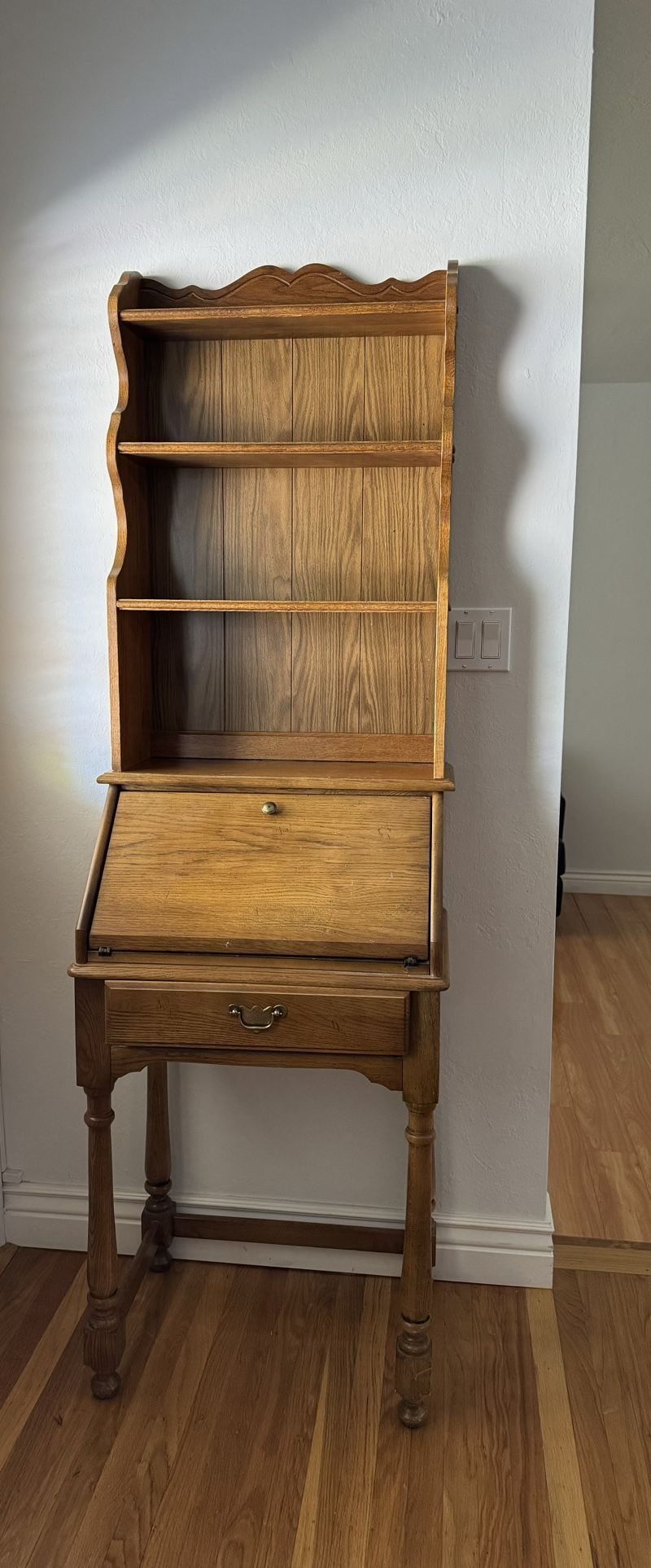 Vintage Secretary Desk With Hutch