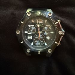 Invicta Chronograph Watch Case - Open Caseback Exhibition Movement No Band