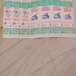 $209.00.  Comiskey Park World Series Box Seats 