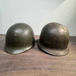 Vintage M1 Style Military Helmet with Liner – Complete Set