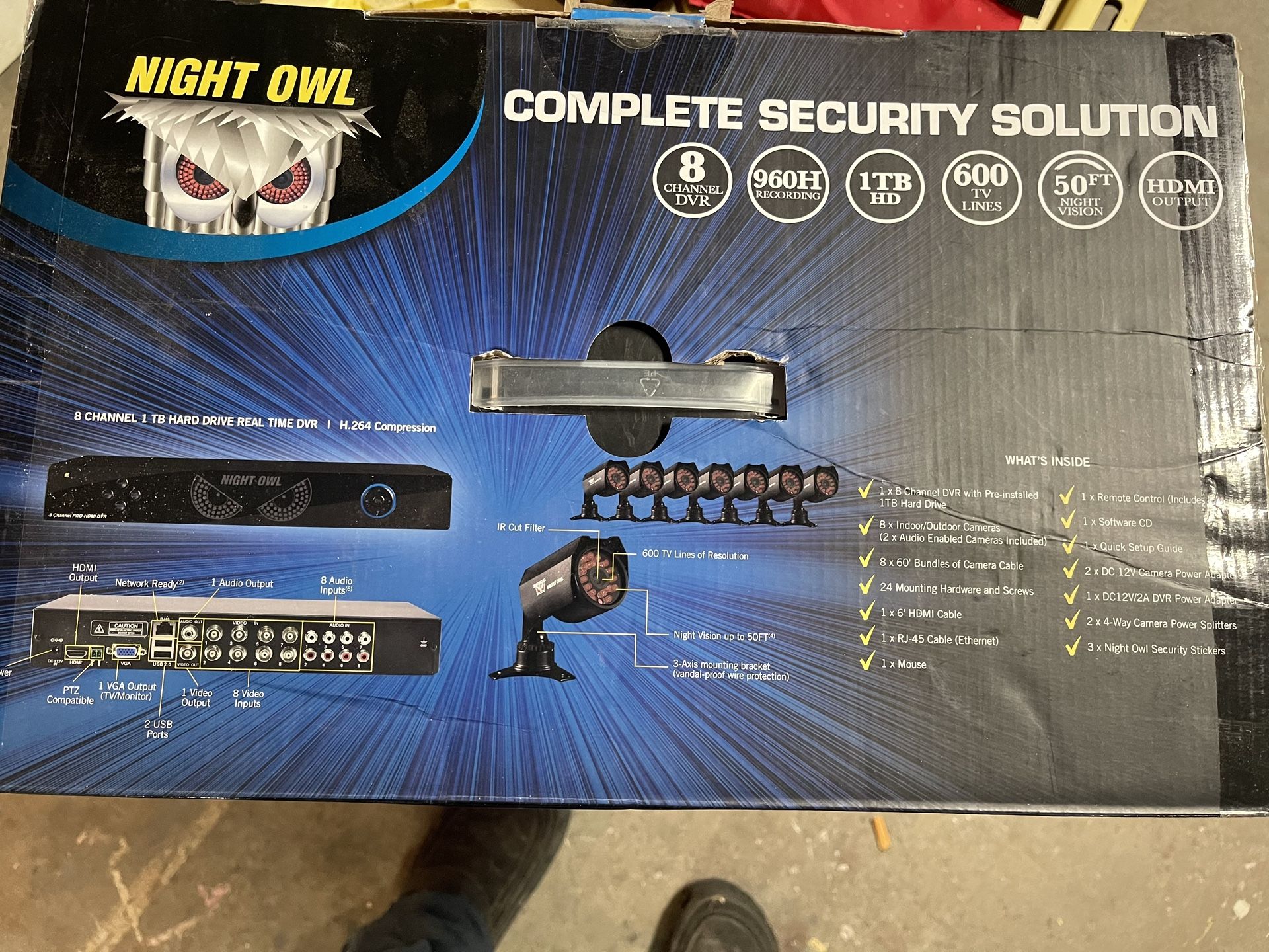 Night Owl Complete Home Security Solution BJ-881-624A