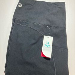 IUGA High Waisted Yoga Pants Tummy Control Leggings With Pockets. Brand New Black Size: X-Large 