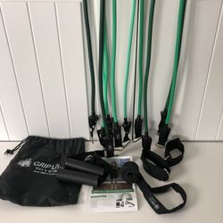 NEW Hypoallergenic Home Gym Resistance Bands Indoor Fitness Set (Stackable 150 lbs set) 