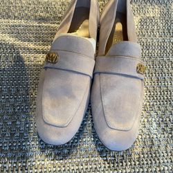 Original Stuart Weitzman Pink Seude Loafers 