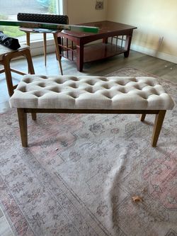 Upholstered bench