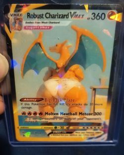 Pokémon Robust Charizard VMAX Shiny Holo Card (Mint Condition)