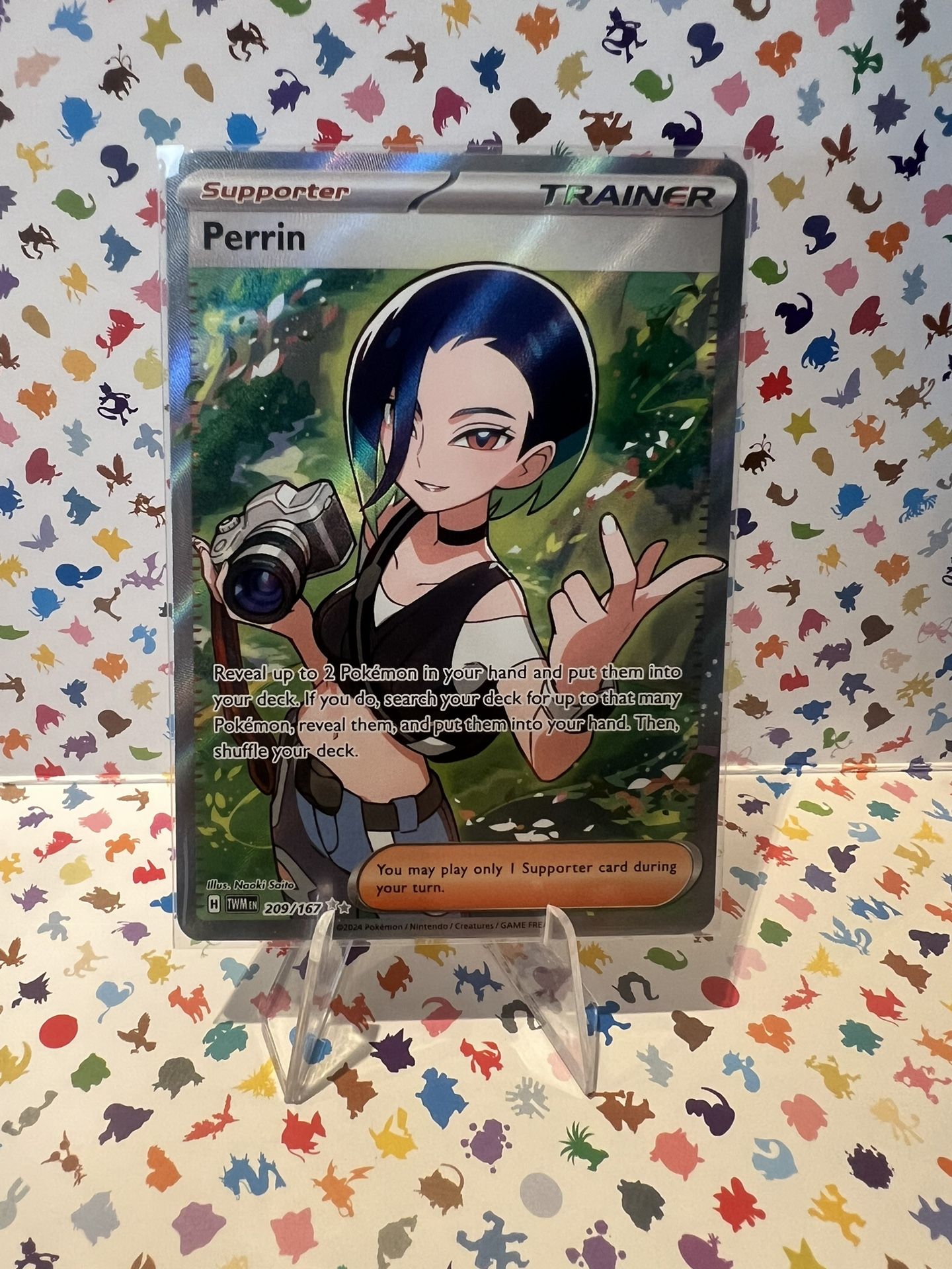perrin pokemon card Perrin 220 176 (Graded) Case