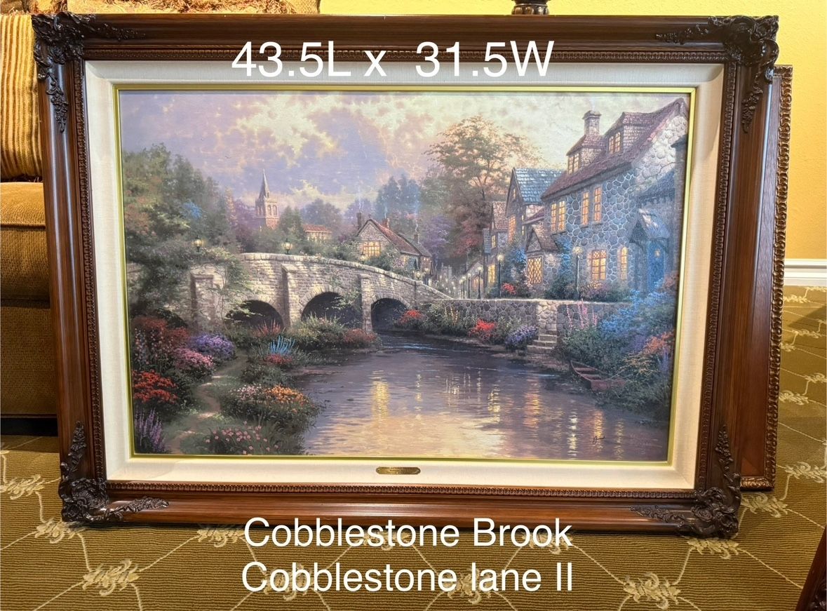 Thomas Kinkade Cobblestone Brook Cobblestone Lane II