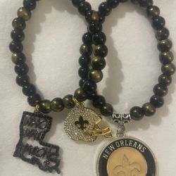 Stainless Steel Charm Bracelet Set