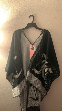 Juicy Couture Black & grey Kimono Wrap