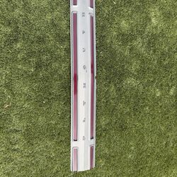 New MN1607 OER 1968 Plymouth GTX Sport Satellite Rear Trunk Trim Panel Dark Argent Silver Die-Cast