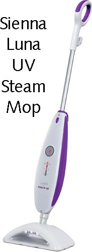Like New Sienna Luna Micro UV Pulse Steam Mop with 2 Pads