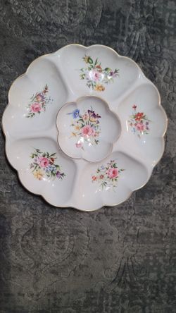 Vintage Royal Worcester Porcelain Divided Serving Dish
