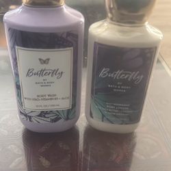 Bath and body lotion and body wash