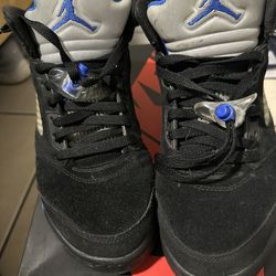 Blue Jordan 5s Size 8.5