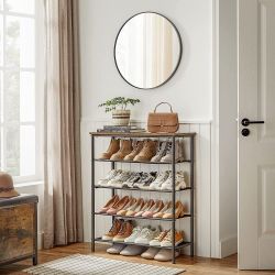 Shoe Rack With Wood Top
