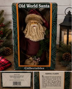 Great Western Trading Old World Santa Collectible Christmas Figure Original Box