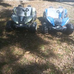 Two Power Wheel Race Car